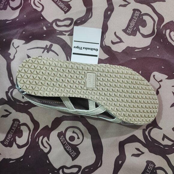 Onizuka Tiger MEXICO 66 Unisex Retro Sports Shoes Silver White Color - Picture 5 of 6